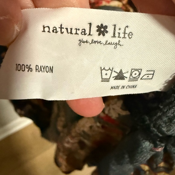 Natural Life Berkley Multicolor Floral Tiered Maxi Dress Size XL Boho Prairie - Picture 7 of 7